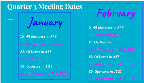 meeting dates 